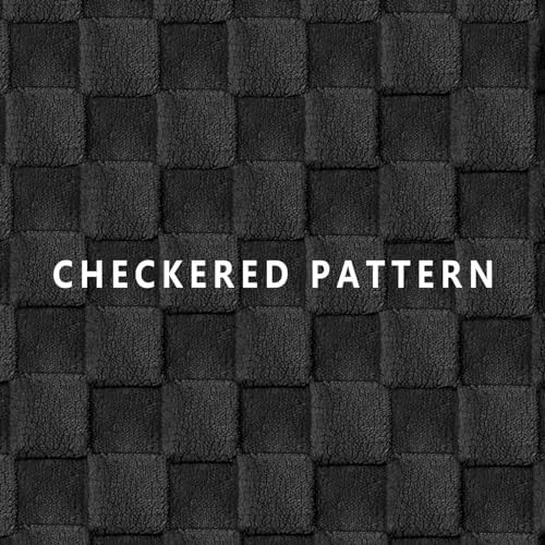 Patas Lague Orthopedic Large Dog Bed Washable Pet Crate Mat 56''X40'' Black