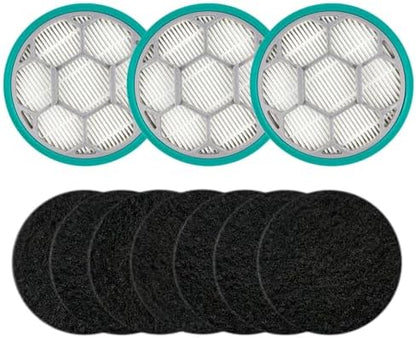Hepa Filter Sponge Replacement Accessories for Neakasa/Neabot P1 Pro Pet Grooming Kit & Vacuum(3 Hepa Filters+7 Sponges)