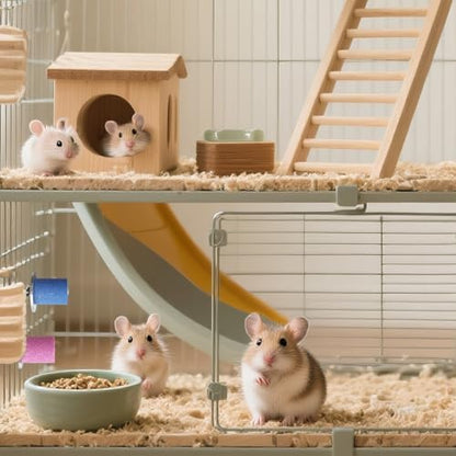 6 Pack Hamster Toys, Frosted Stone for Teeth and Claws, Hamster Chew Toys for Teeth, Cage Accessories for Hamsters, Rat, Chinchilla and Other Small Animal