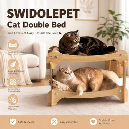 Two Level Sisal Cat Scratcher Bed