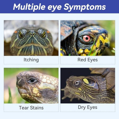 NANEEZOO Reptile Eye Drops, Eye Cleanser for Turtles, Non-Irritating Daily Eye Care Solution for Reptiles & Amphibians, Keep Reptile Eyes Clean and Comfortable, 60ML
