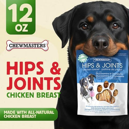 Chewmasters Hip & Joint Chicken Dog Treats 350g Chewy Training Bites 6 Pack