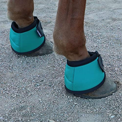 Harrison Howard Horse Bell Boots Overreach Bell Boots No-Turn Bell Boots for Horse-Durable Protective Hoof Boot