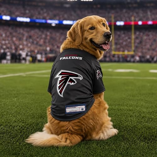Littlearth NFL Atlanta Falcons Stretch Pet Jersey, Team Color, Medium