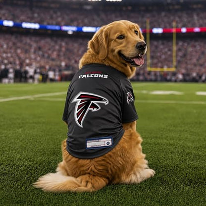 Littlearth NFL Atlanta Falcons Stretch Pet Jersey, Team Color, Large