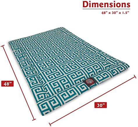 48" Towers Pacific Blue Crate Dog Bed Mat By Majestic Pet Products