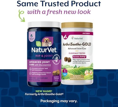 NaturVet Advanced Joint Care with Glucosamine, Dogs & Cats, 240ct