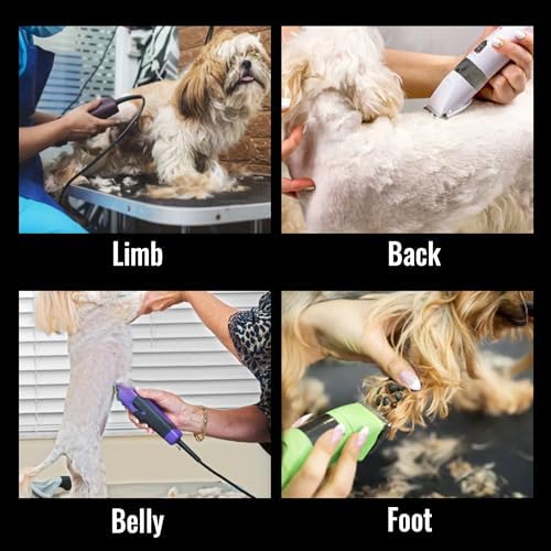 10FC Low Noise Pet Dog Grooming Clippers Replacement Blade Ceramic Edge Detachable Steel Pet Clipper Blade with Cutting Length of 1.9mm 1/13'' (1 Count)