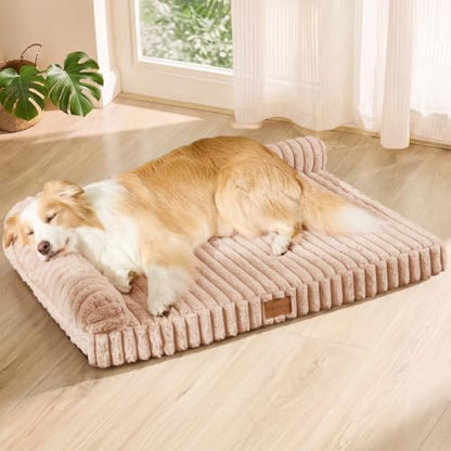 Orthopedic Medium Dog Bed Furry Pet Bed, Washable Cover 30''X20''