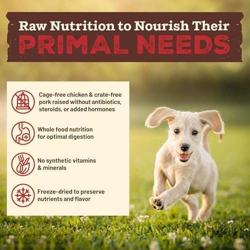 Primal Kibble in The Raw, Freeze-Dried Dog Food, Puppy Recipe, 5.4 lb