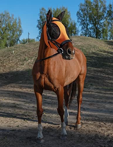 Horse Fly Mask with Ears, Fly Mask for Horses, Breathable Mesh