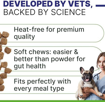 Allergy Relief Dog Chews - Itchy Skin Relief with Omega 3 + Probiotics