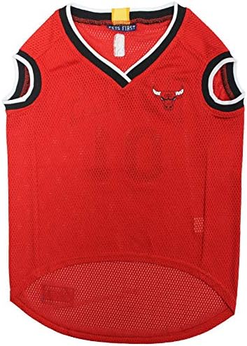 Pets First NBA CHICAGO BULLS DOG Jersey, X-Large - Tank Top Basketball Pet Jersey