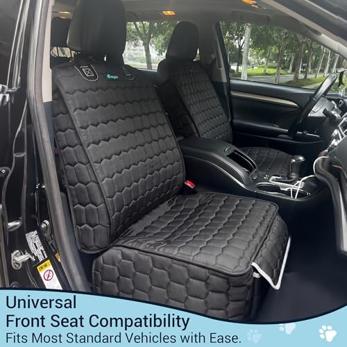 Meginc 2-Pack Front Seat Covers for Dogs, Waterproof Car Seat Protectors
