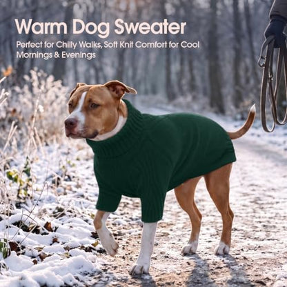 IECOii XL Dog Sweater, Winter Doggy Clothes for Medium Dogs Girl Boy
