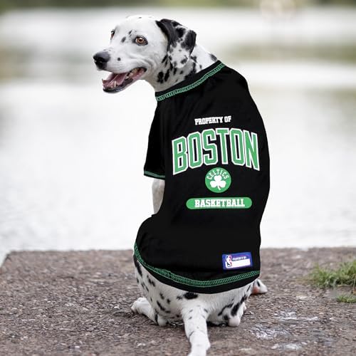 Pets First NBA Licensed Hoodies & T-shirt for Dogs & Cats, Boston Celtics, Large