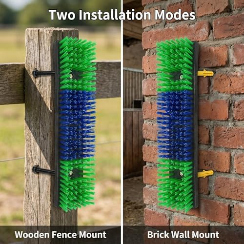 Livestock Scratching Brush 4 Pack, Itch Relief Goat Scratching Post