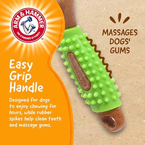 Arm & Hammer Chew Tools Compressed Wood Wrench Dog Chew Toy, 8 in