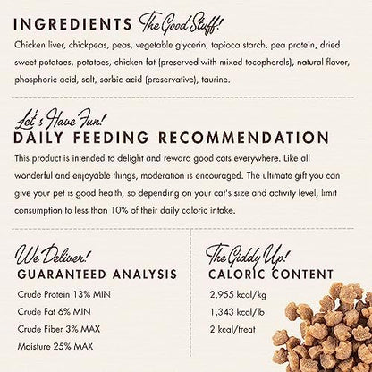 Fromm PurrSnackitty Liver Flavor Snackitties Treats - Premium Soft & Savory Cat Treats - 3 oz