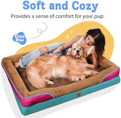 Chez Paw Waterproof Orthopedic XL Dog Bed for Large and Extra Large Dogs