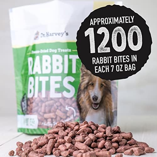 Dr. Harvey's Rabbit Bites Freeze-Dried Dog Treats, 7 oz (3-Pk)