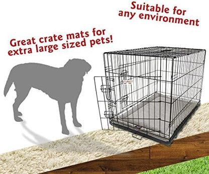 Majestic Pet Dog Crate Mat - Machine Washable Soft Plush Pet Bed Pad for Crates & Kennels | USA Crafted | 48"x30" Villa Vintage