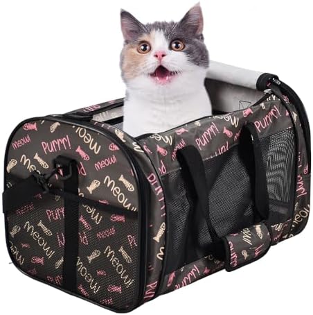 Soft-Sided Kennel Pet Carrier, Airline Approved Travel Handbag