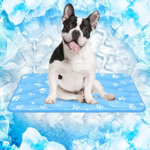 Rywell 30x20in Dog Cooling Mat with One-Way Moisture & Arc-Chill 3.0