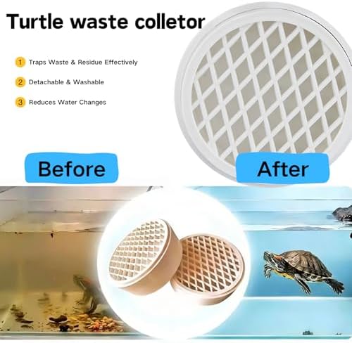 Turtle Tank Poop Collector, Easy-Clean Aquarium Waste Collector, Reusable Debris Cleaning Tool Plastic Aquarium Maintenance Tool (Small)