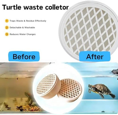 Turtle Tank Poop Collector, Easy-Clean Aquarium Waste Collector, Reusable Debris Cleaning Tool Plastic Aquarium Maintenance Tool (Small)