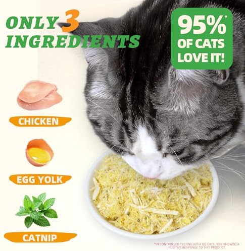 Wellix Freeze Dried Catnip Dog & Cat Food Topper, 7.05oz
