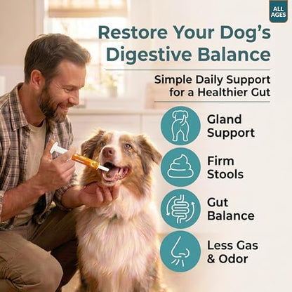 OL’ NELLY Dog Probiotic Paste for Dogs & Cats, 7.2 Billion CFU, Helps Support Loose Stool, Gas & Sensitive Stomach, 6-Strain Probiotics + Prebiotic, 14g