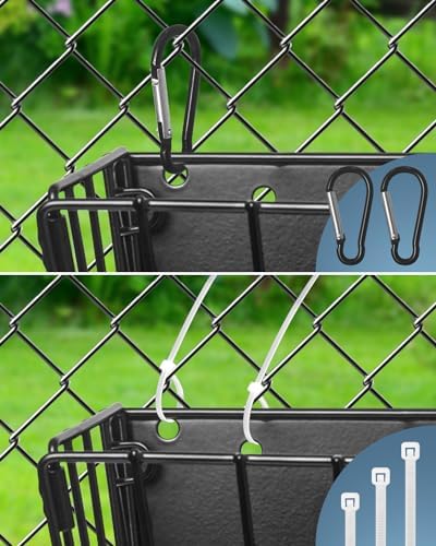 Rabbit Hay Feeder - Guinea Pig Hay Feeder - X-Large Metal Frame Bunny Hay Holder, 9.7x4.7x6.6 inch Guinea Pig Hay Holder for Bunny, Guinea Pigs, Chinchillas, Small Animals (2 Pack)