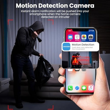 Home Cameras, AI Security Camera for Baby/Kids/Elderly/Dog/Cat Monitoring