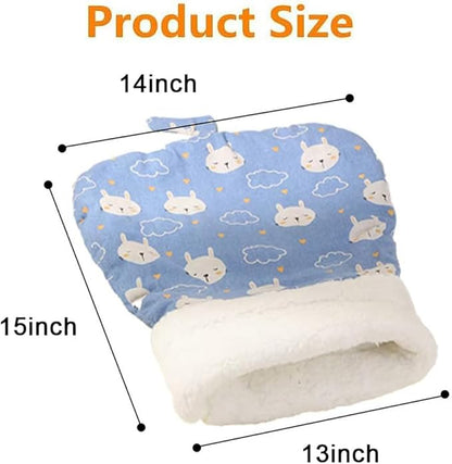 2PC Cat Sleeping Bag for Indoor Cats,Cat Sleeping Bag,Cozy Pet Nest for Cats, Winter Washable Wrap Pet Snuggle Sack for Kitten Puppy(Blue+Gray)