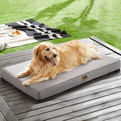 BFPETHOME Outdoor Waterproof Dog Bed for Large Dogs, Washable Cover, 36"