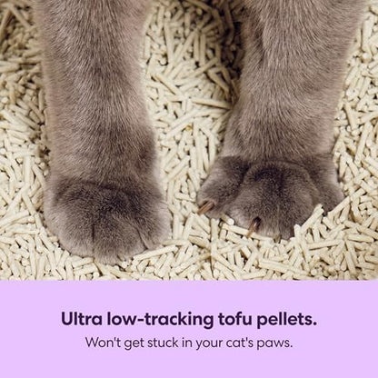 Tuft & Paw Really Great Cat Litter, Low Tracking Tofu Cat Litter, Clumping, Flushable, Odor Control, Dust-Free - 9.25lbs x 2Bags (Lavender Scented)