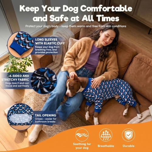LovinPet Jammies, Lightweight Stretchy Summertime Print, Black, L
