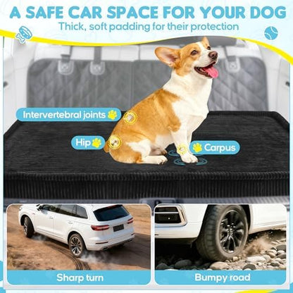Loiion Dog Car Bed, Non-Slip Backseat Extender Pet Mat 50"x24.6"x4"