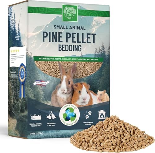 Small Pet Select Pine Pellet Bedding for Rabbits & Guinea Pigs, 20 lb