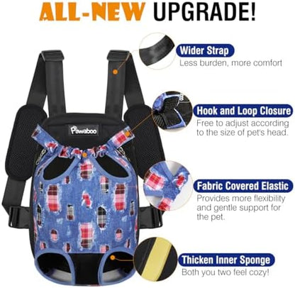 Pawaboo Pet Front Carrier Backpack for Small Medium Dogs