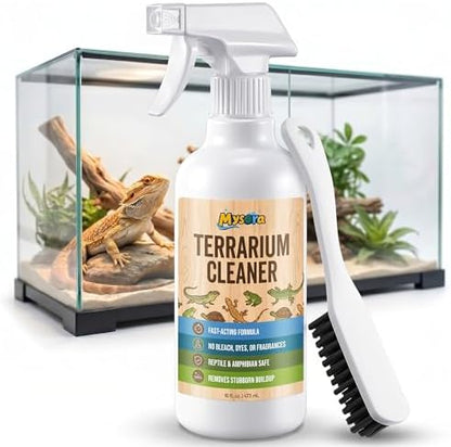Bearded Dragon Tank Cleaner Kit with Brush, 16oz
