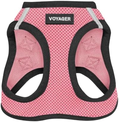 Voyager Step-in Air Dog Vest Harness - Pink/Black Trim, XX-Small