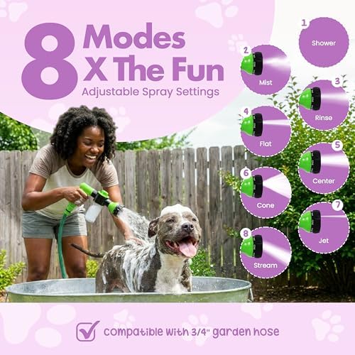 Girl With The Dogs Pet Wash Soap & Shampoo Dispenser & Hose Sprayer Nozzle
