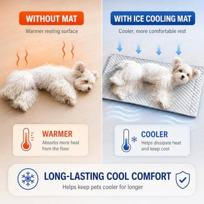 CHEERPALS Cooling Cat Bed, Wooden Hammock with Breath Mesh for Small Dogs