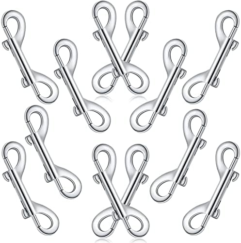 BBTO 12 Pcs Double Ended Bolt Snap Hooks for Dog Leash Horse,4.7 Inch