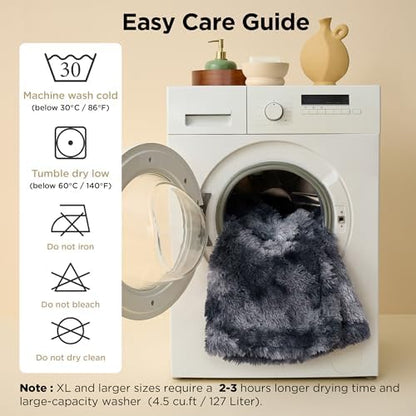 Bedsure Waterproof Dog Blankets for Large Dogs, Fluffy Faux Fur, 50×60"