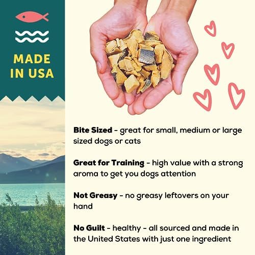 A BETTER TREAT – Freeze Dried Wild Caught Salmon, Organic Grass Fed & Finished Pasture Raised Beef, Organic Chicken Dog and Cat Treats, Single Ingredient | Healthy, Diabetic Friendly | Made in The USA