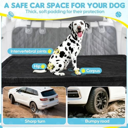 Loiion Dog Car Bed, Non-Slip Backseat Extender Pet Mat 50"x24.6"x2"