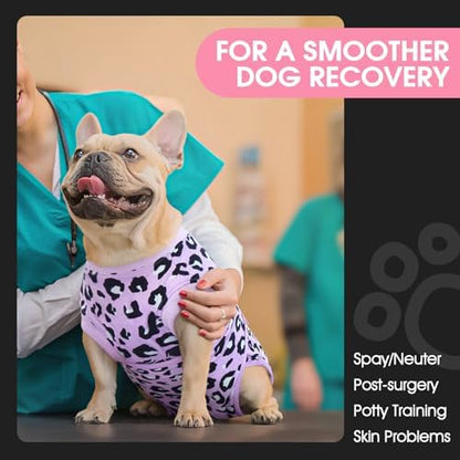 FUAMEY Dog Recovery Suit, Soft Surgical Suit for Dogs Onesie for Surgery
